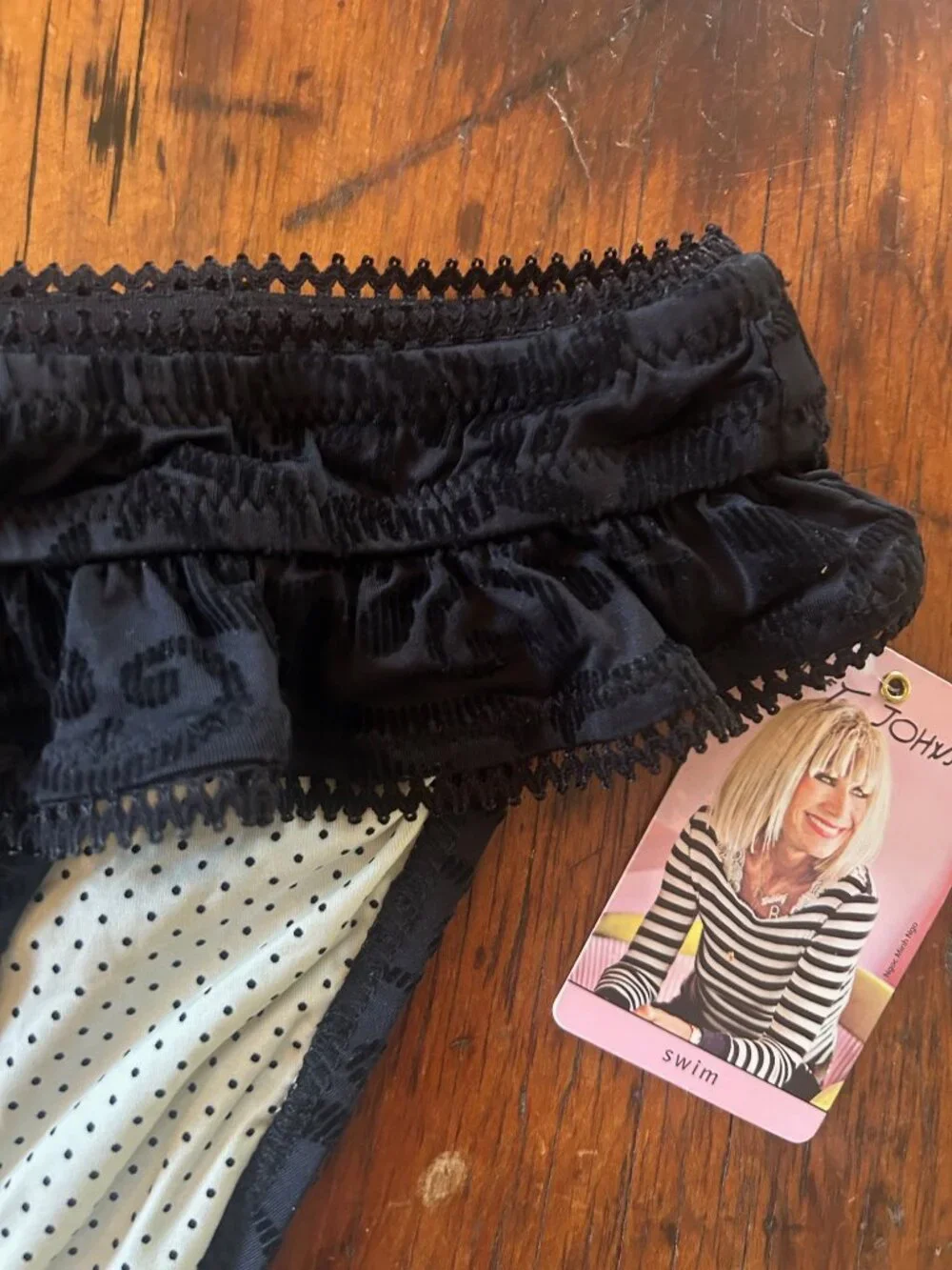 Vintage Betsey Johnson Skirted Bikini Set